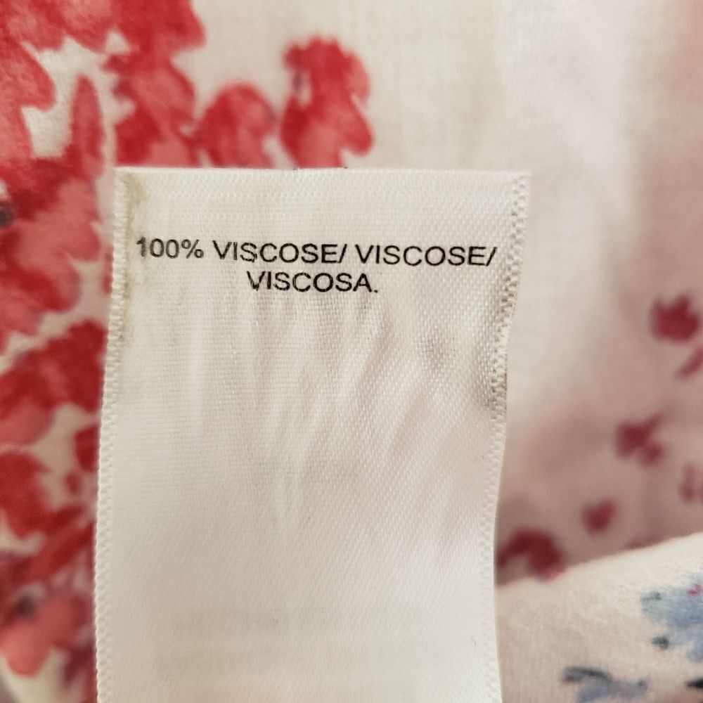 Lucky Brand Abstract Print Long Sleeve Chiffon Flowy Casual Blouse Size S - Picture 4 of 7